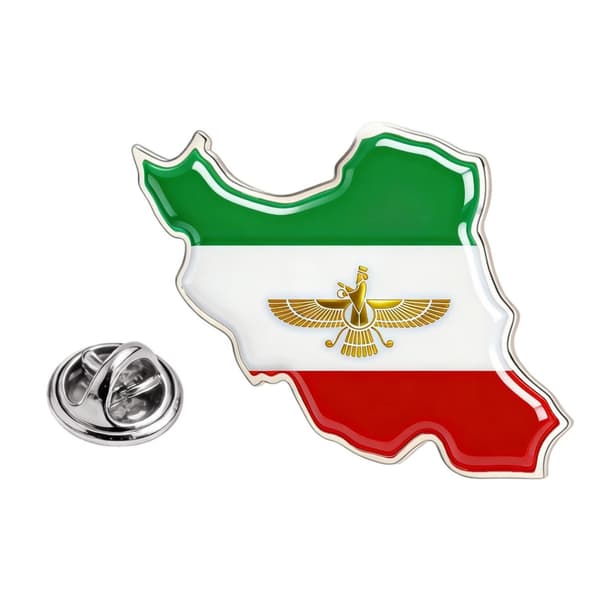 Unik Iran Design Slagsnålsbrosch i Rostfritt Stål Dekorativ Del