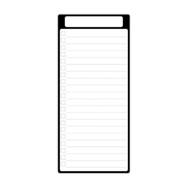 Magnetisk tørrtavle for gjøremålslister, for kjøleskap, liten handleliste, whiteboard for gjøremålslister, daglig planlegger whiteboard