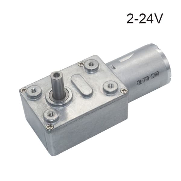JGY370 2 RPM til 375 RPM Højt Moment Hastighedsreduktion 6V/12V24V Metal Snekkegear Motor Reversibel Lav Hastighed Snekkegear Motor