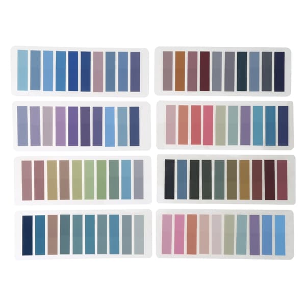 1600 stk. Sticky Tabs Bokmerker, 80 Farger Skrivbare Morandi Sticky Tabs, Farge Side Markør Transparente Sticky-Notes Tabs