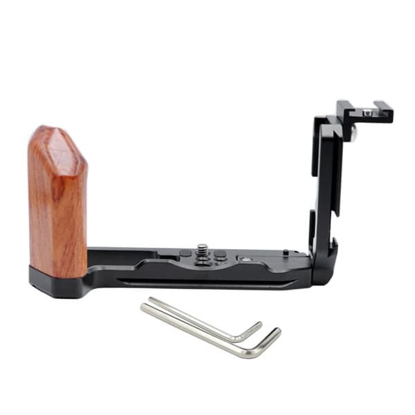 Kamerahåndtak for X-T4 Aluminium Legering Video Brakett Tilbehør L Plate Tre Sidegrep Hurtigutløserplate
