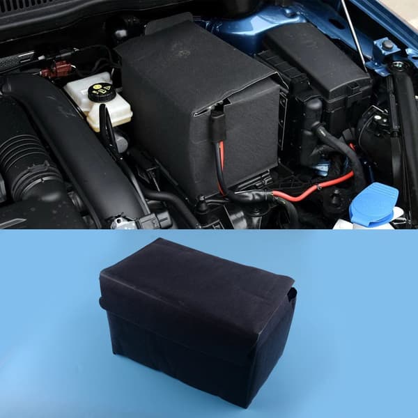 Batteri Skyddsfodral Frysskydd Isolerande Jacka Bomullsbox Värme Termo Tyg passar VW Passat Golf Jetta A3 Leon Beetle