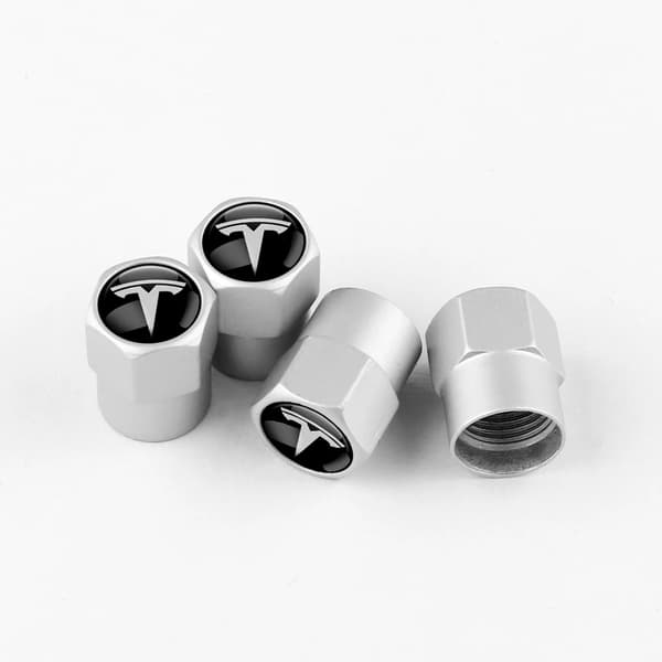 4 stk. Aluminium Bilhjul Dækventil Hætte Stamme Dækning Lufttæt Beskyttelsestilbehør Til Tesla Model 3 X Model Y S Roadster