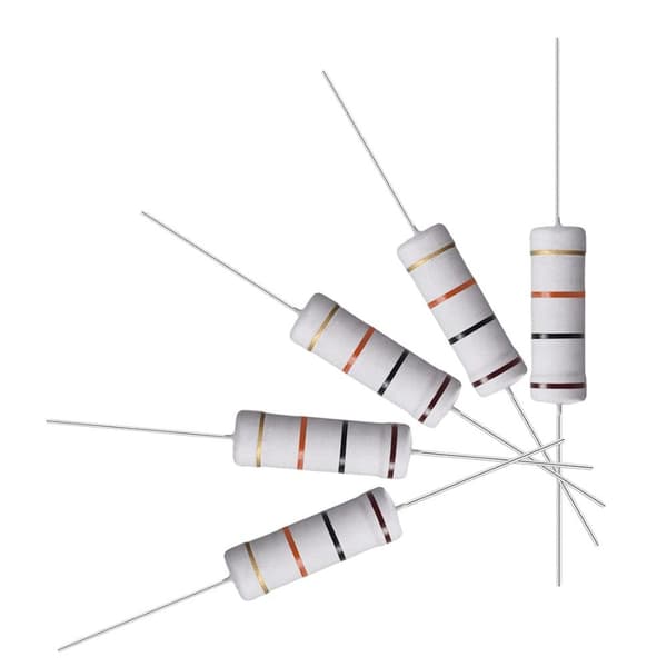 50 stk 10K Ohm Motstand 5W 5% Toleranse