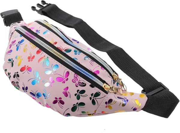 Fanny Pack Mote Midjeveske Dame Mote Belter Moderne Midjepose Glidelås Oppbevaringsvesker Midjeveske for Kvinner Telefon Midjeveske Vannreise Stoff