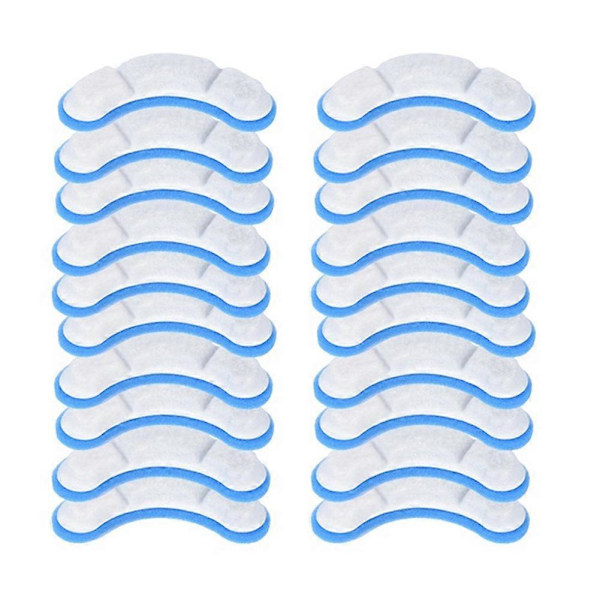 20 St Ersättningsfilter För Djurfontän För Wf050/Wf060 Aktiverad Vit