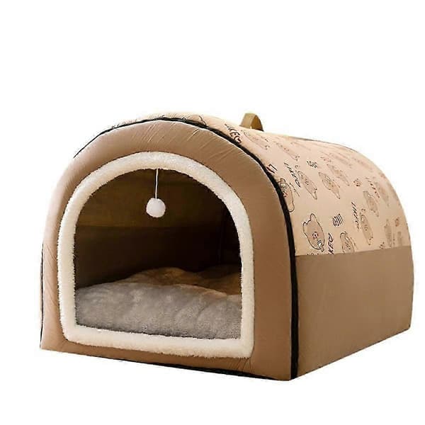 Vinter Hundekennel Varmt Hundehus Matte Avtakbar Vaskbar Hundeseng Rede Dyp Søvn Telt For Medium Store Hunder Hus M