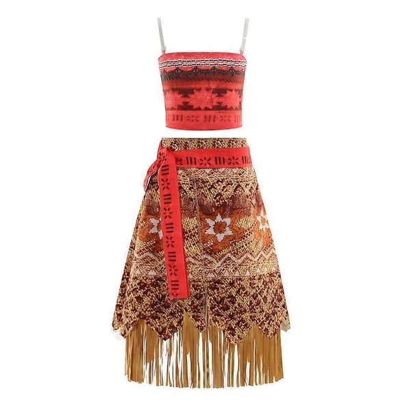 Prinsesse Vaiana Cosplay for Jenter Halloween Kostyme Karneval Party