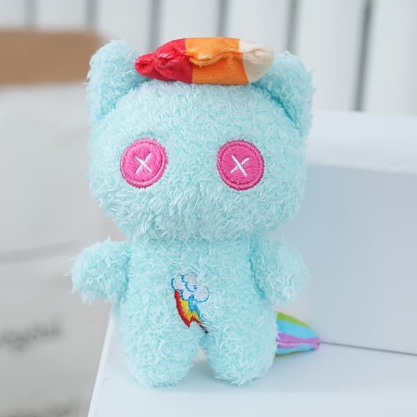 My Little Pony plysjdukke, anime-karakterdukke, Rainbow Dash/Twilight Sparkle/Fluttershy/Rainbow Dash/Applejack/Vanity nøkkelringdukke, artikulert [YJ