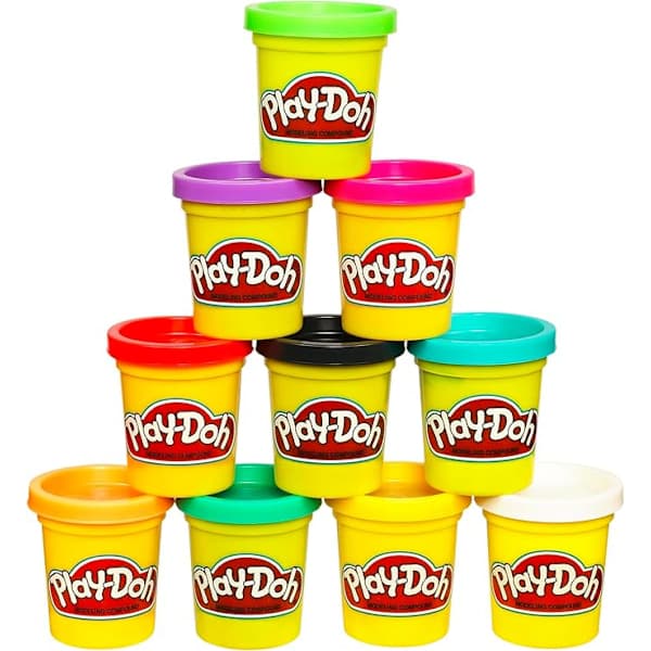 Play-Doh modelleringsleire 10-pakning, flere farger, giftfrie 2 oz bokser, festgaver, premier og førskoleleke for barn fra 2 år og oppover