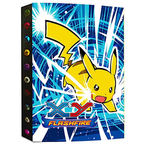 9 lommer 432 kort Anime Album Bok Pikachu Favoritt Spillekort Perm Samlerperm Lyn
