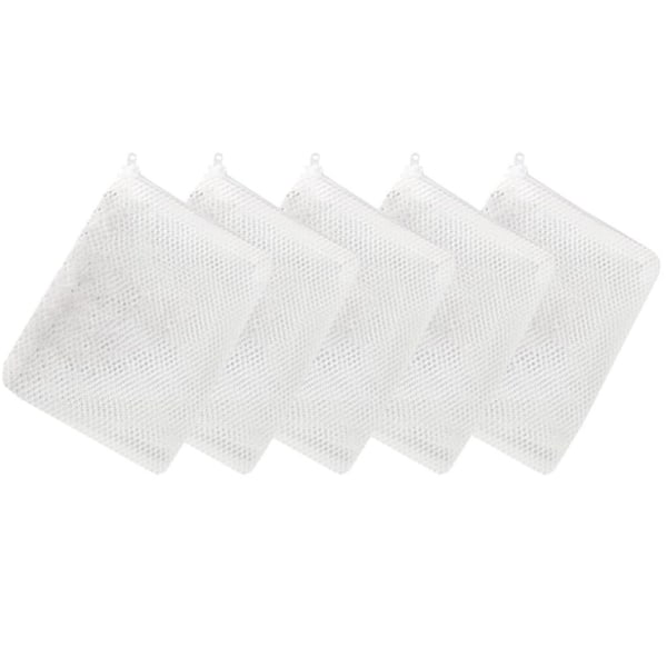 Filterpåsar för akvarium 5-pack Vit 30×25 cm