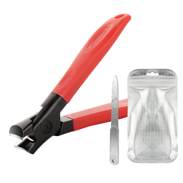 Kraftig nagelklippare för tjocka tånaglar Red