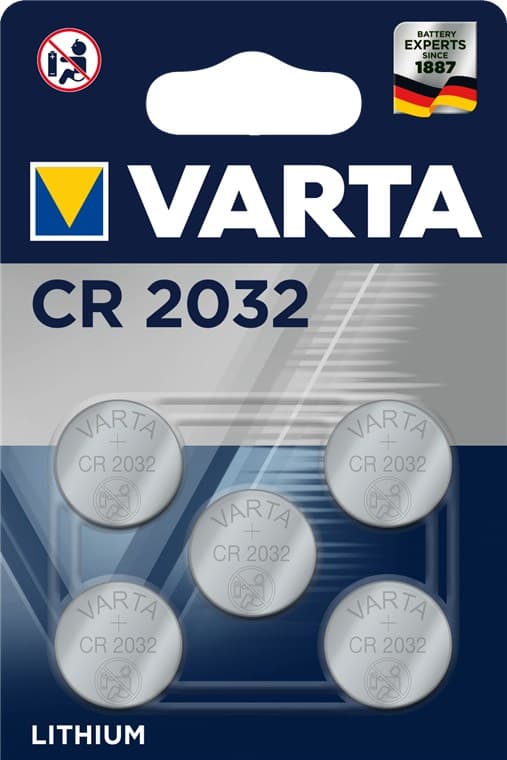 CR2032 (6032) batteri, 5 st. i blister