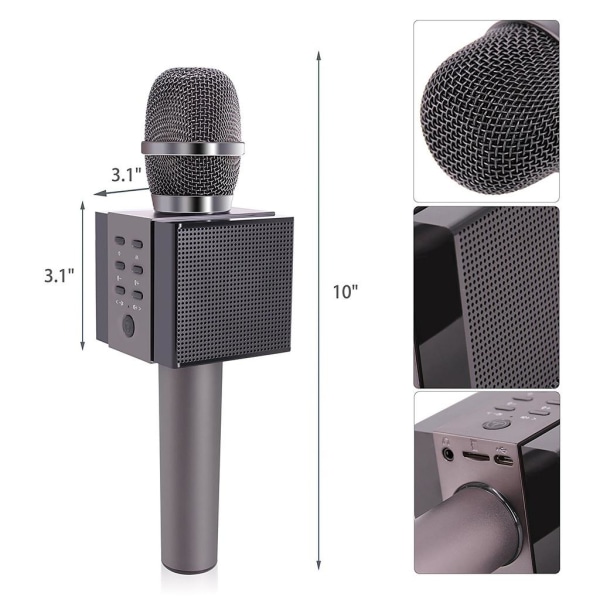 Завъртане пътешественик мини mikrofoner för karaoke - enjoydiscoverasia.com