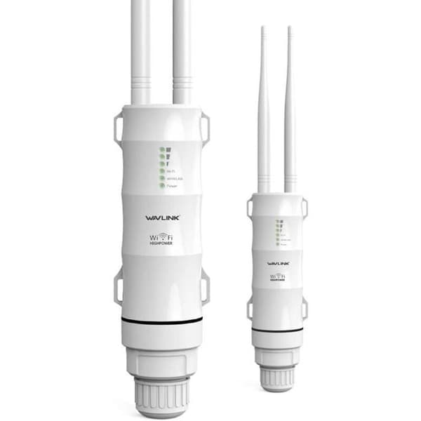 Tehokas ulkokäyttöön tarkoitettu WiFi-laajennin/WiFi-toistin PoE-tuella/kaksitaajuuksinen 2.4+5G/2 pitkän kantaman WiFi-antennia