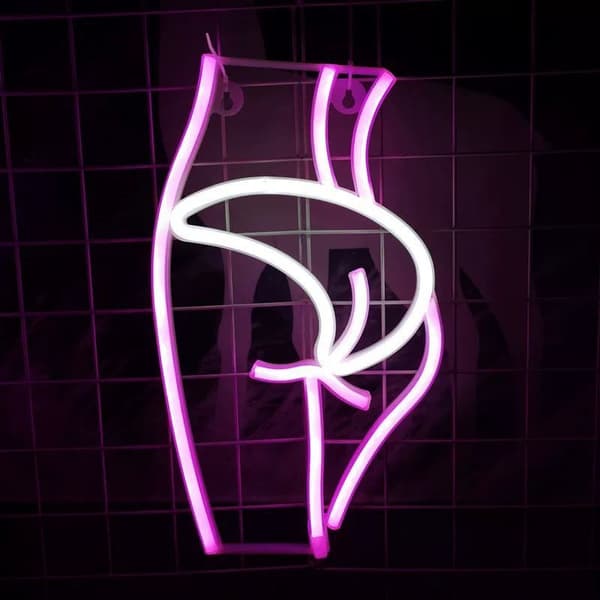 Lady Neon Skilt Neonlys Sexy Lady Skilt Skiltkunst Dekorativt Skilt