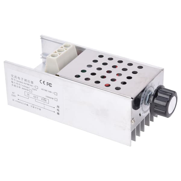 10000W 220V SCR AC Elektronisk Spændingsregulator Dæmpningshastighedsregulering Termostat med skal, Indenlandsk