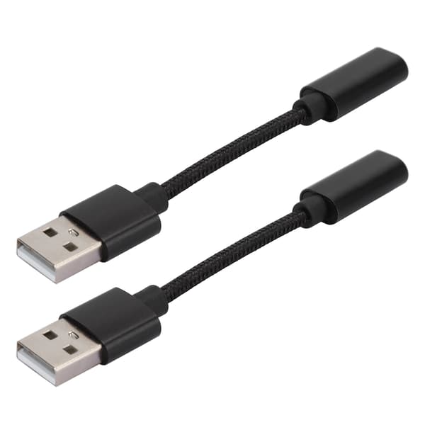 2 stk. Type C Hun til Han USB Adapter Telefonstik Elektronisk Overførselskabel