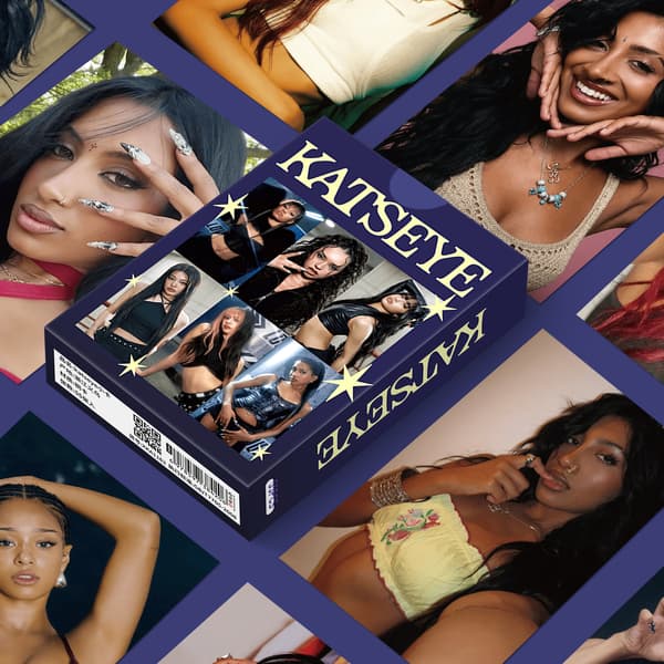 55 Katseye holografiske fotokort - K-pop jentegruppe fotokort, album merchandise og støtteartikler for fans.