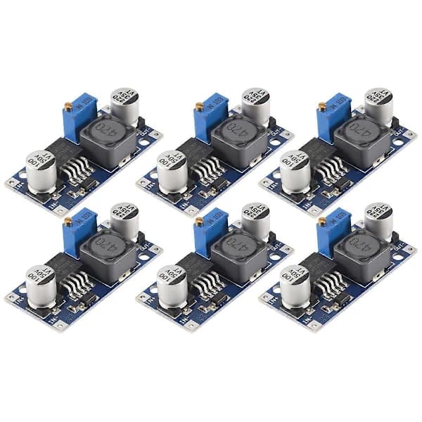 Hot tilbud til lav pris! 6-pak LM2596 DC til DC Buck Converter 3.0-40V til 1.5-35V Strømforsyning Step Down Modul (6-pak) - Glad