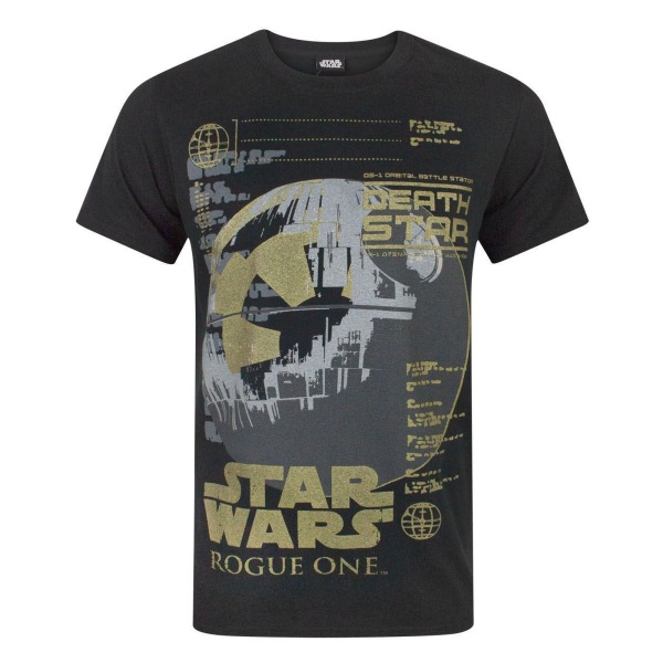Star Wars Herre Rogue One Metallic Death T-shirt S Multicol Multicoloured