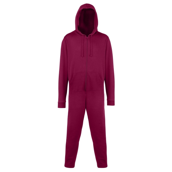 Comfy Co Unisex Plain Hooded All In One Onesie (280 Gsm) S/m Bur