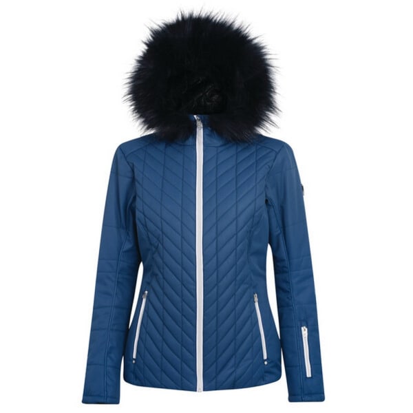 Dare 2b Dam / Icebloom Faux Fur Trim Luxe Ski Jacket 18 Uk B