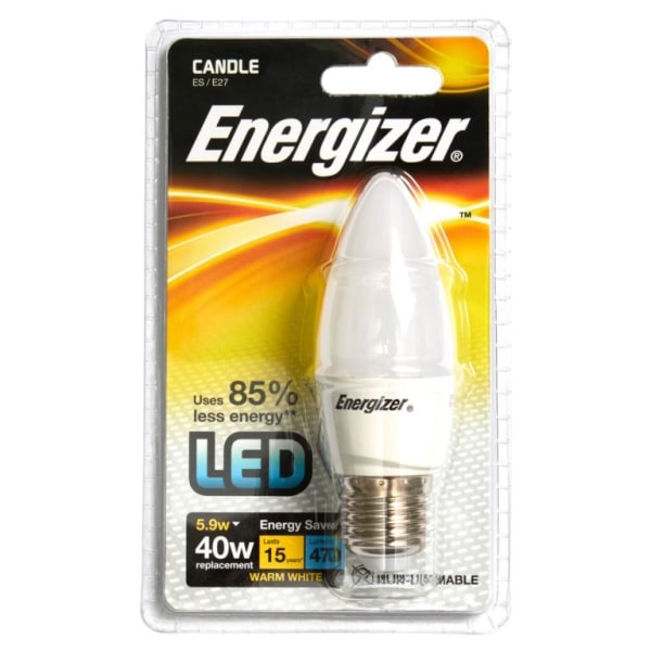 Energizer E27 Ljuslampa 5.9w Varm Vit