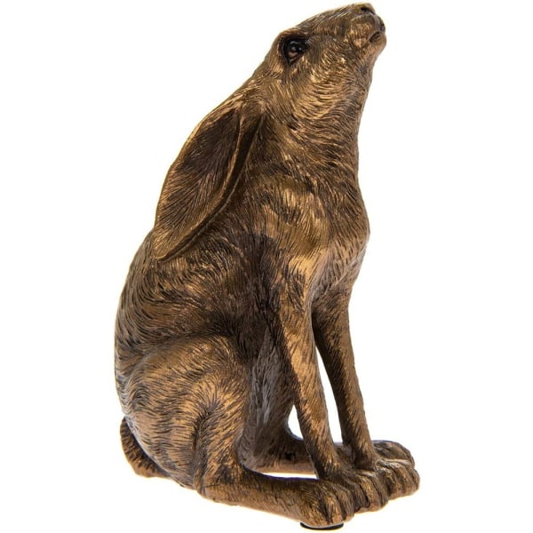 Gainsborough Giftware Gazing Hare Ornament 12cm Brons