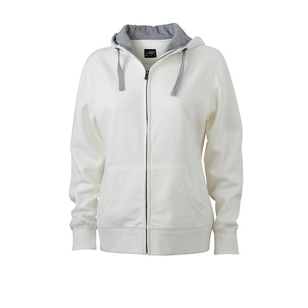 James and Nicholson And Dam / Lifestyle Zip-hoodie För Damer S Off W