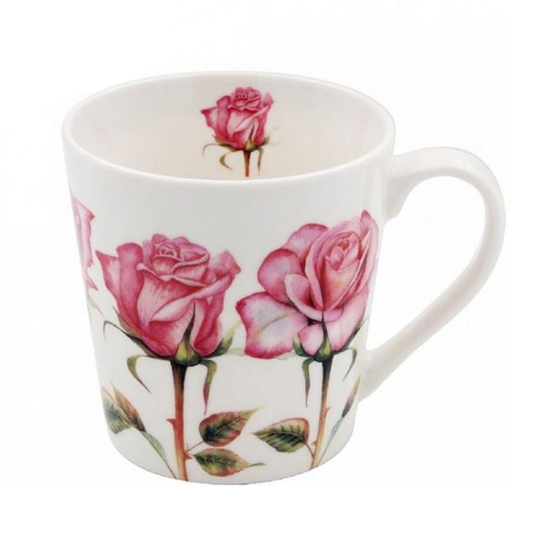 Generic Rose Decoration Fine China Mug