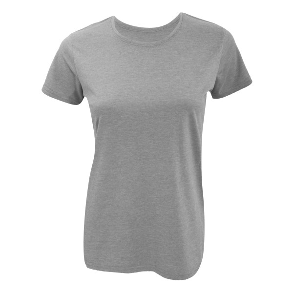 Russell Kvinnors Slim Fit Långärmad T-shirt Med Kort Ärm S Grå M