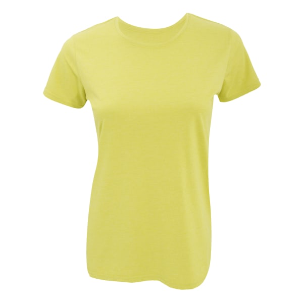 Russell Kvinnors Slim Fit Långärmad T-shirt Med Kort Ärm L Yello