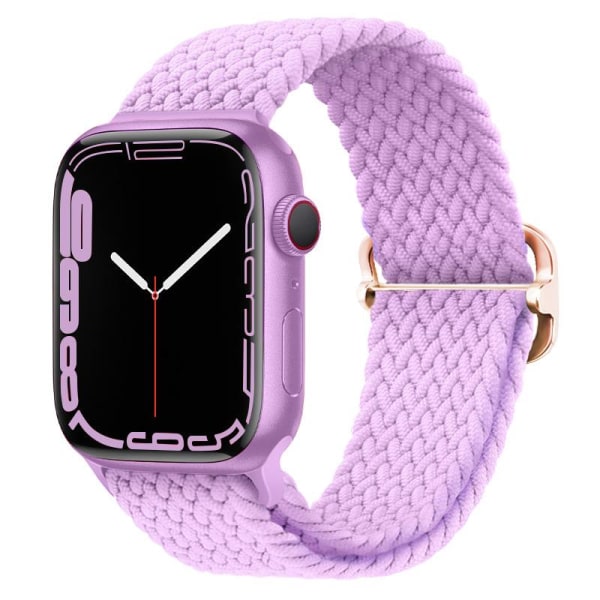 Global Items Apple Watch Armbånd I Flettet Nylon 42/44/45 Purple One Size