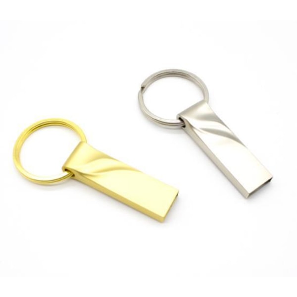 Global Items Nøglering Usb Pendrive - 32 Gb Gold One Size
