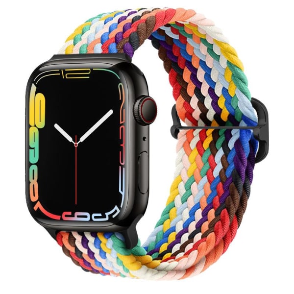 Global Items Apple Watch Armbånd I Flettet Nylon 42/44/45 Multicolor One Size