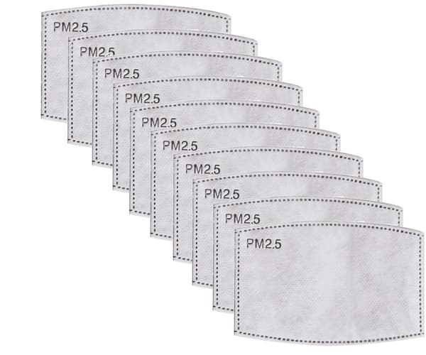 PM2.5-maske filterinnsatser - 50 stk