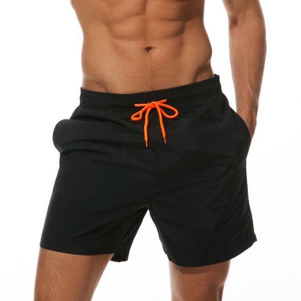 2-i-1 Badeshorts for menn 7 tommer Badeshorts Badedraktsett Strandshorts - Størrelse L - Svart