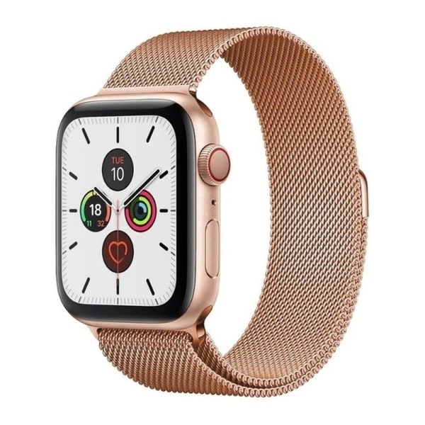 Mobil o Teknik Armbånd Milanese Loop Apple Watch 41mm Pink Gold
