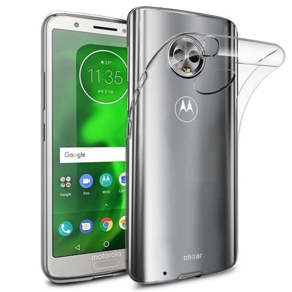 Mobil o Teknik Motorola Moto G6 Plus, Cover I Gennemsigtig Gummi, Transparent