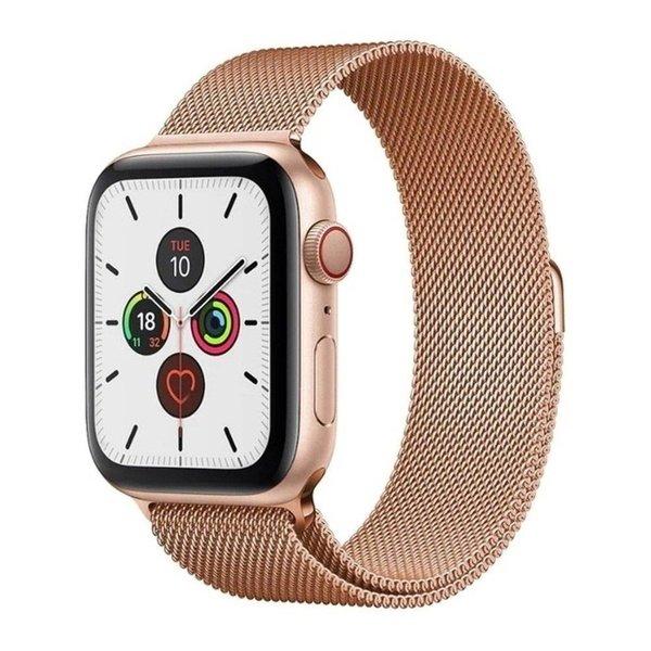 Mobil o Teknik Armbånd Milanese Loop Apple Watch 38/40 Pink Gold