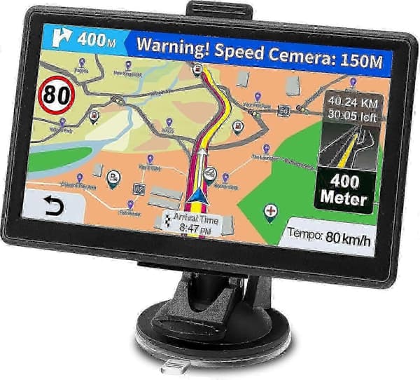 2025 Bil GPS Navi - 7 tommer, livstids gratis kartoppdateringer, fotobokser og interessepunktvarsler