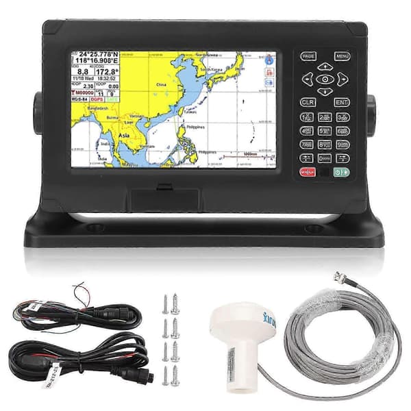 8 tommer Marine Kortplotter med GPS BDS Dual Mode, 800x480 Skærm og WiFi