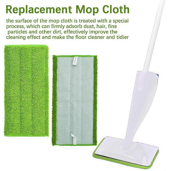 Ersättningsmoppduk för Swiffer Mikrofiber Återanvändbara Rengöringsdukar