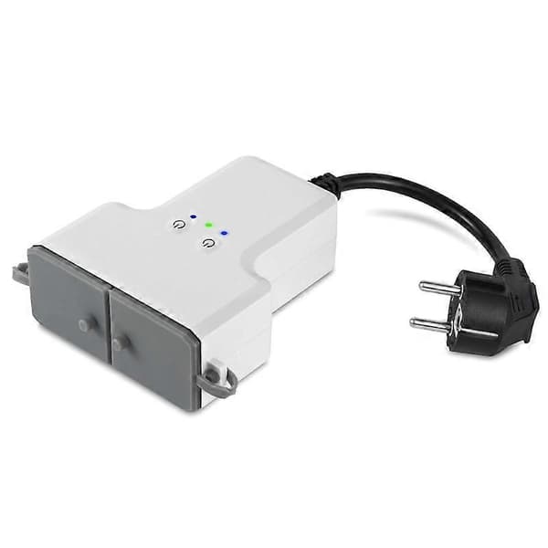 Kaksi WIFI-älykästä vedenpitävää pistorasiaa IP44 ulkokäyttöön, älypistoke kaukosäädöllä