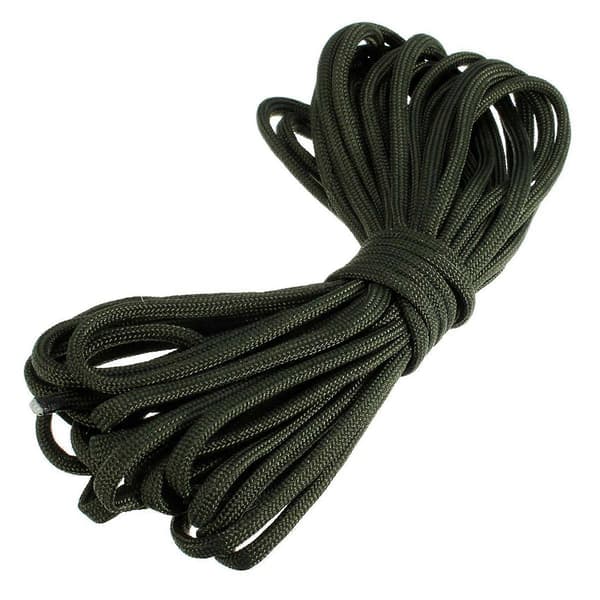 2X 7-tråds Paracord Fallskjermtau Motstandsdyktig Camping Overlevelse Farge: Armygrønn Lengde: 31M