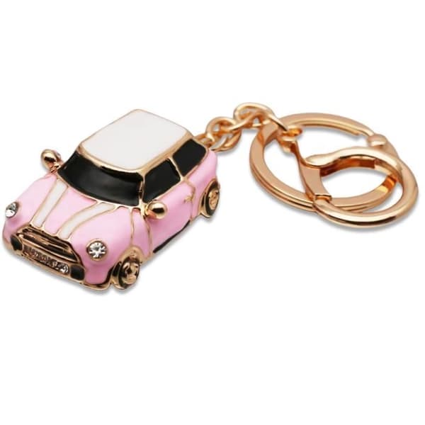 Bilnøkkelring med nøkkelring - Rosa - Bilgave - Metall - For bil, motorsykkel, sykkel, Rosa, en størrelse, yd
