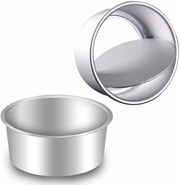 2 kpl 15 cm Kakkuvuoka Tarttumaton Syvä Alumiininen Pyöreä Kakkuvuoka Syvä Leivontavuoka Irrotettavalla Pohjalla Kakun Leivontavuoka Kakkuvuoka Leivon