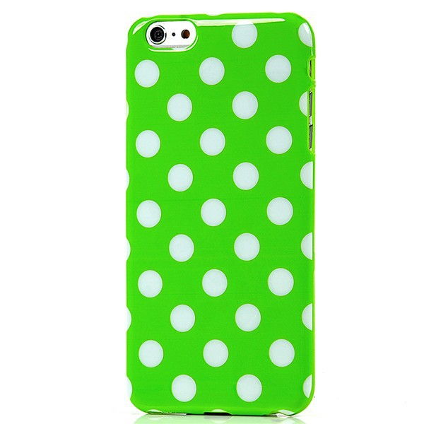 Mobilskal Till Iphone 6 Med Polka Dots - Grön